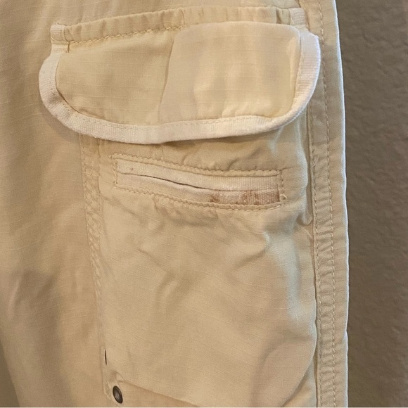 Vintage DA-NANG Light Yellow Y2K Graphic Embellished Cargo Pants Size Medium - Picture 14 of 14